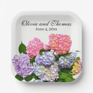 Hydrangea Bouquet Paper Plate