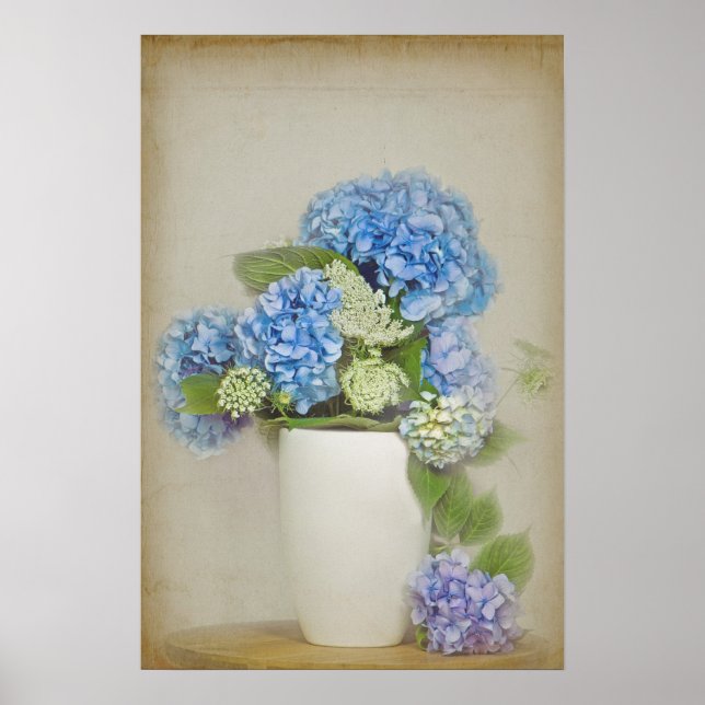 Hydrangea Bouquet Poster (Front)