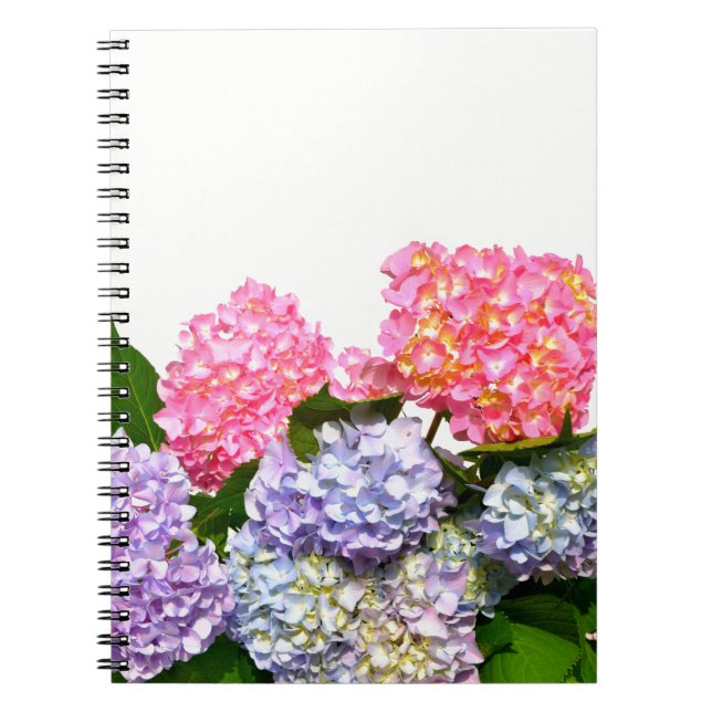Hydrangea Bouquet Spiral Notebook (Front)