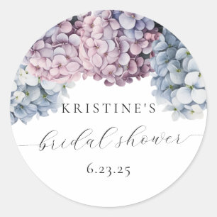 Hydrangea Bridal Shower Sticker