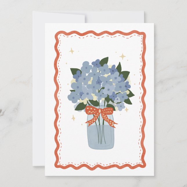Hydrangea Card (Front)