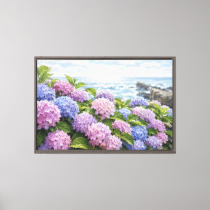 Hydrangea Coast Canvas Print