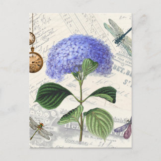 Hydrangea Collage Postcard