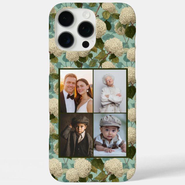 Hydrangea Custom Photo Iphone Case - Wedding Favou (Back)