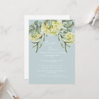  Hydrangea Dusty Blue Elegant Bridal Shower 