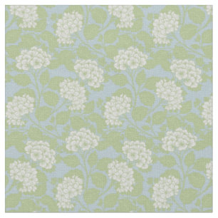 Hydrangea elegant cottagecore dusty blue green fabric