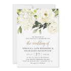 Hydrangea Elegant White Gold Rose Floral Wedding