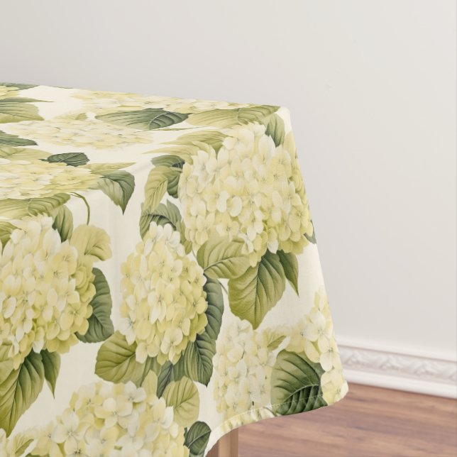 Hydrangea Floral Cotton  Tablecloth (In Situ)