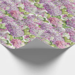 Hydrangea Floral Pink Lavender Pattern Wrapping Paper<br><div class="desc">This floral wrapping paper features romantic pink and lavender hydrangea flowers. Perfect for wedding gift wrap or for craft projects including decoupage. Designed by world renowned artist ©Tim Coffey.</div>