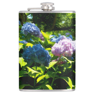 Hydrangea Flower Garden Hip Flask