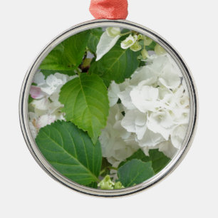 Hydrangea Flower Green White Nature Garden Plants Metal Tree Decoration