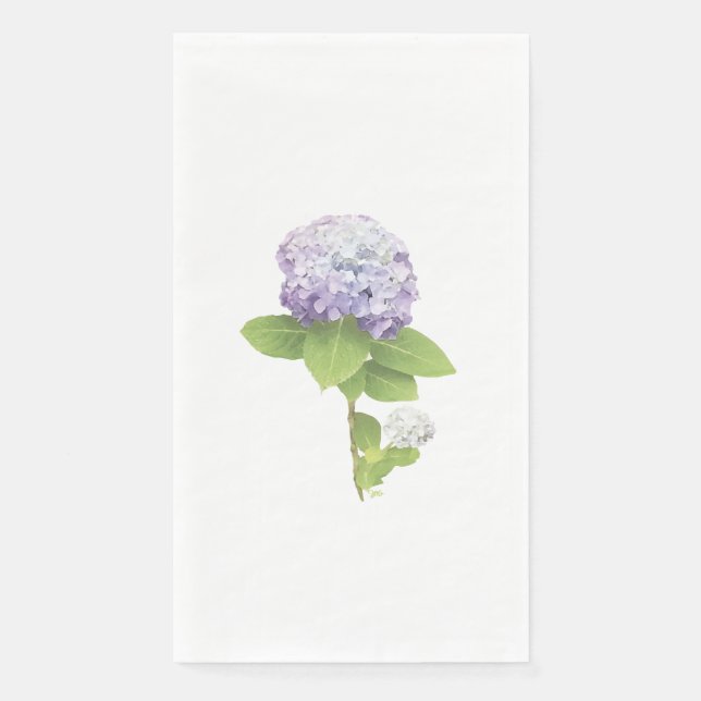 Hydrangea Flower, purple Napkin (Front)