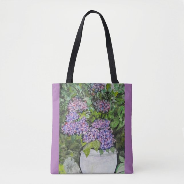 Hydrangea Flower Tote Bag (Front)