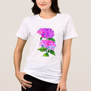 Hydrangea Flower Tri-Blend Shirt