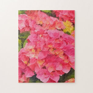 Hydrangea Flowers Art Puzzle