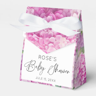 Hydrangea Flowers Baby Shower Favour Box