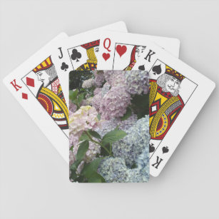 Hydrangea Flowers Blue Pink Classic Playing Cards