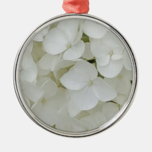 Hydrangea Flowers Floral White Elegant Blossom Metal Tree Decoration