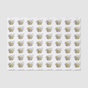 Hydrangea Flowers in a Heart Tissue Paper
