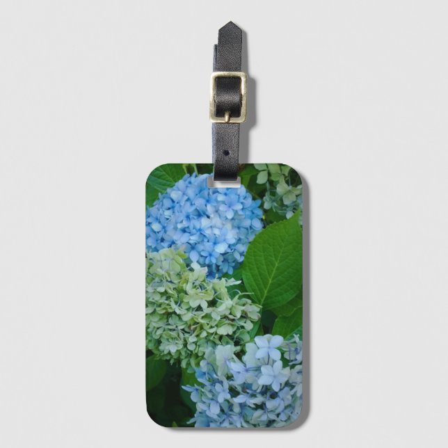 Hydrangea Flowers Luggage Tag (Front Vertical)