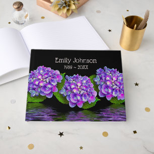Hydrangea Flowers Memorial Book