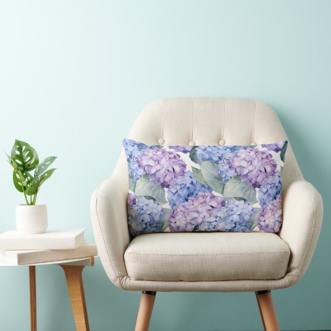 Hydrangea Flowers Pillow (Chair)