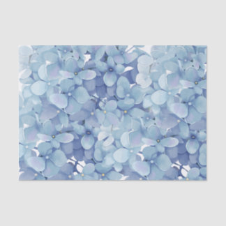 Hydrangea flowers watercolor tissue paper