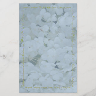 Hydrangea & Fruit of The Spirit Cream Stationary B Stationery