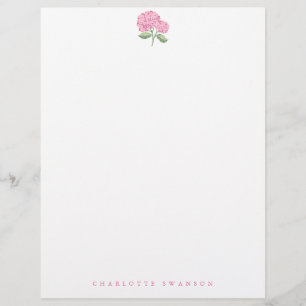 Hydrangea Garden Custom Letterhead