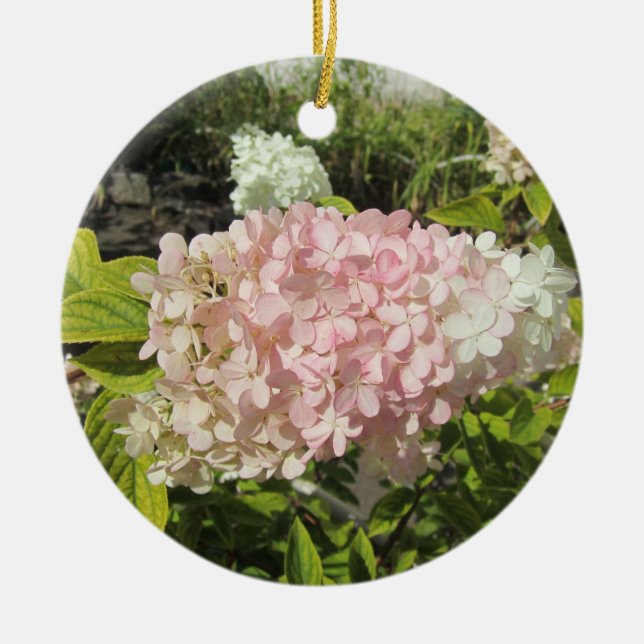 Hydrangea Grandiflora Ceramic Tree Decoration (Front)