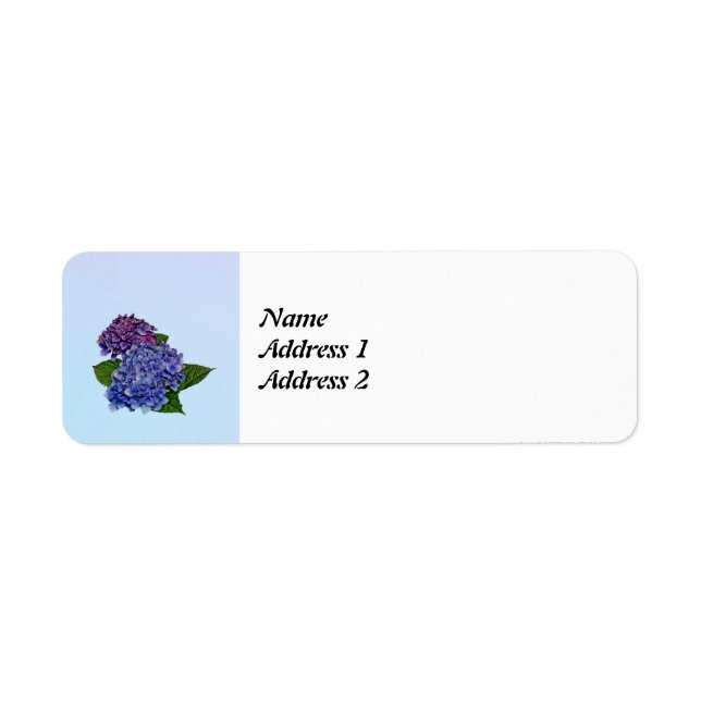 Hydrangea in Shades of Purple Save the Date (Front)