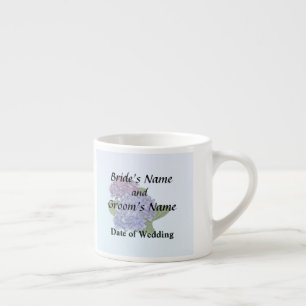 Hydrangea in Shades of Purple Wedding Products Espresso Cup