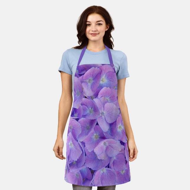 Hydrangea Lilac Apron (Worn)