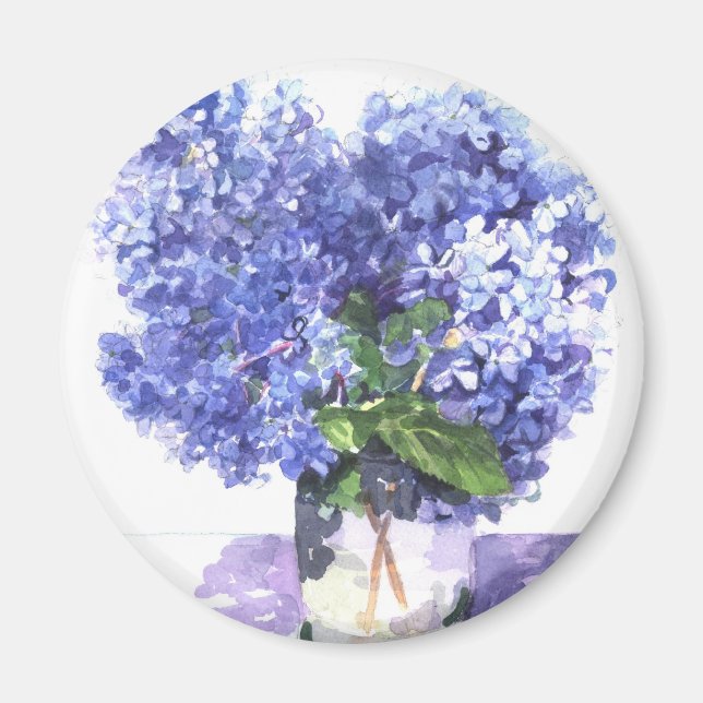Hydrangea Magnet (Front)