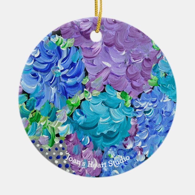 Hydrangea Mania Ornament (Front)