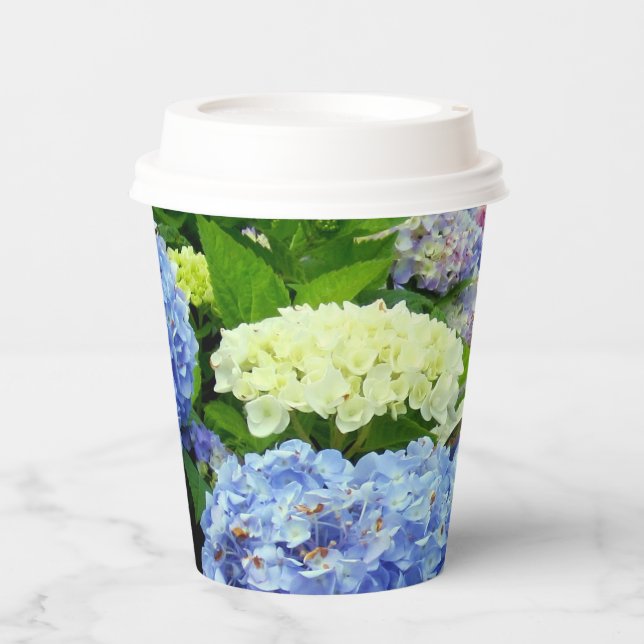 Hydrangea Mix-PAPER PARTY CUPS (Front)