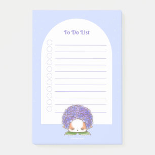  Hydrangea Mochi Rainy Days Purple Blue Flower  Post-it Notes