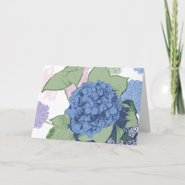 Hydrangea Note Card (Front)