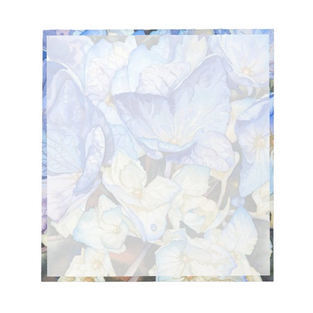 Hydrangea Notepad 5.5" x 6" (Front)