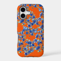 hydrangea orange and blue