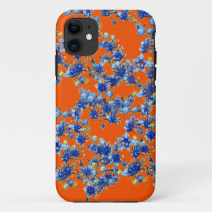 hydrangea orange and blue Case-Mate iPhone case
