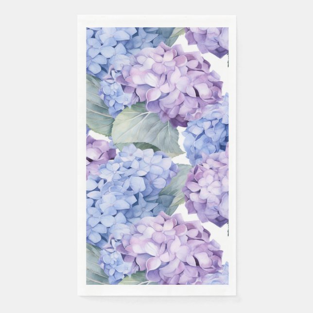 Hydrangea Paper Napkins (Front)