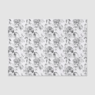 Hydrangea, Peonies, 1600s Dutch Still Life Art Tissue Paper