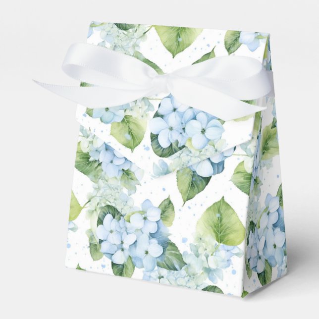 Hydrangea Print Party Treat Box (Front Side)