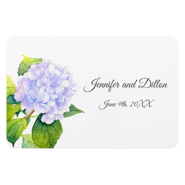 Hydrangea Rectangular  Magnet (Horizontal)