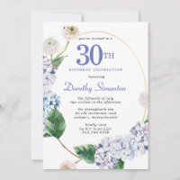 Hydrangea Rose 30th Birthday Party