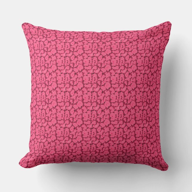 Hydrangea-Rose--Outdoor-Indoor-Pillow-Set's Cushion (Front)