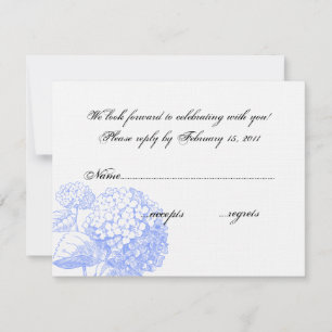 Hydrangea RSVP Card