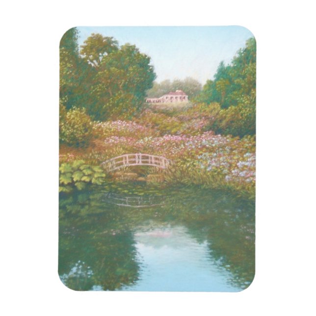 Hydrangea Valley, Trebah Cornwall Photo Magnet (Vertical)