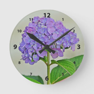 Hydrangea Wall Clock